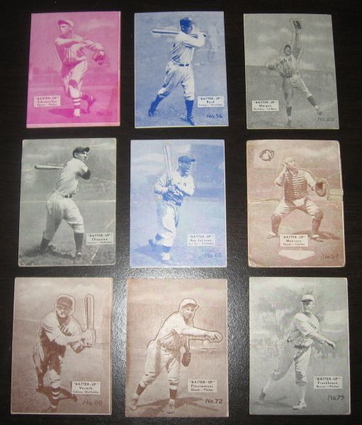 1934-36 Batter-Up Lot Of (19) W/ Simmons