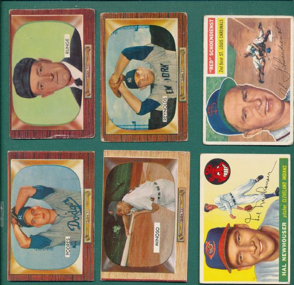 1955 Bowman Lot of (11) W/HOFers