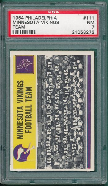 1964-67 Philadelphia (3) Card Lot W/Tarkenton PSA