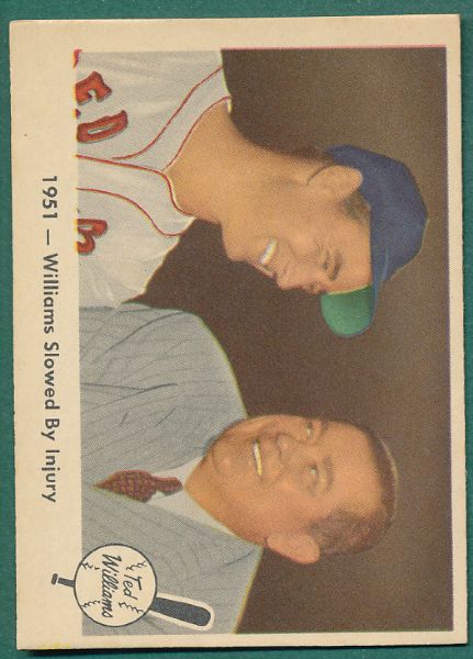 1959 Fleer Ted Williams (3) Card Lot W/Yawkey, Rookie