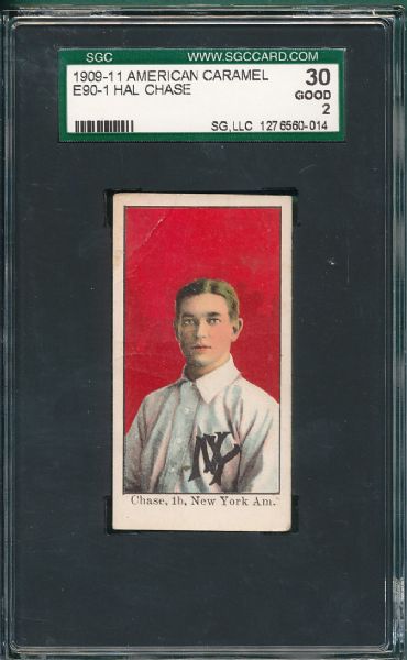 1909-11 E90-1 Chase American Caramel SGC 30