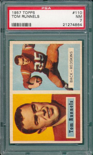 1957 Topps FB (3) Card Lot PSA 9 (OC) & 7