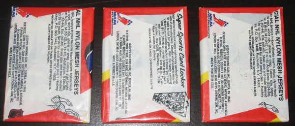 1976-78 Topps Hockey Lot of (4) Unopened Packs