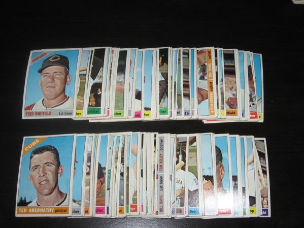 1966 Topps (290) Partial Set W/Mays & (15) Other HOFers