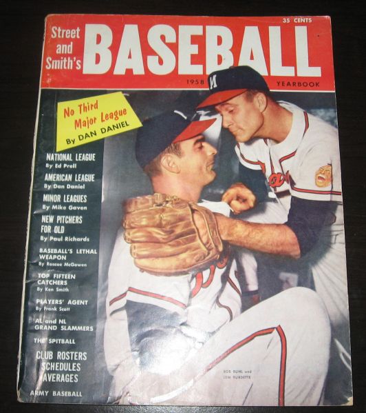 1950s Lot of (2) Baseball Magazines W/Mantle