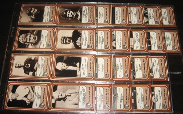 1975 Fleer Football Immortals Complete Set (84)