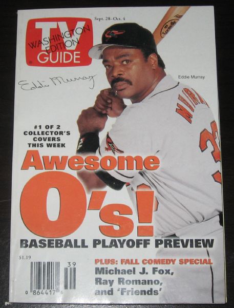 Eddie Murray Autographed TV Guide