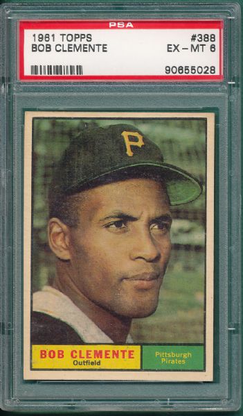 1961 Topps #388 Bob Clemente PSA 6