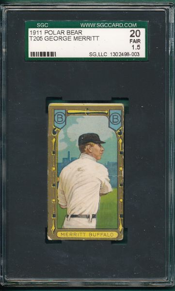 1911 T205 Merritt Polar Bear Tobacco SGC 20