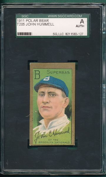 1911 T205 Hummell Polar Bear Tobacco SGC A *Miscut Back*