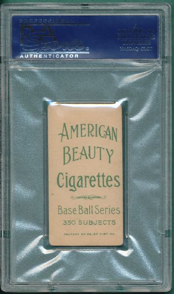 1909-1911 T206 Reulbach, No Glove, American Beauty 350 NF Cigarettes PSA 1 *Low Pop*