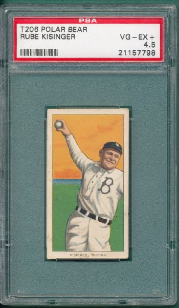 1909-1911 T206 Kisinger Polar Bear Tobacco PSA 4.5