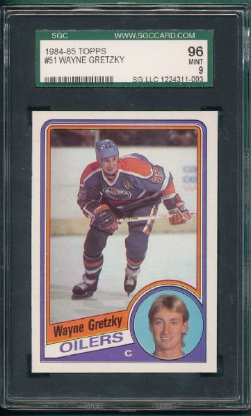 1984-85 Topps #51 Wayne Gretzky SGC 96