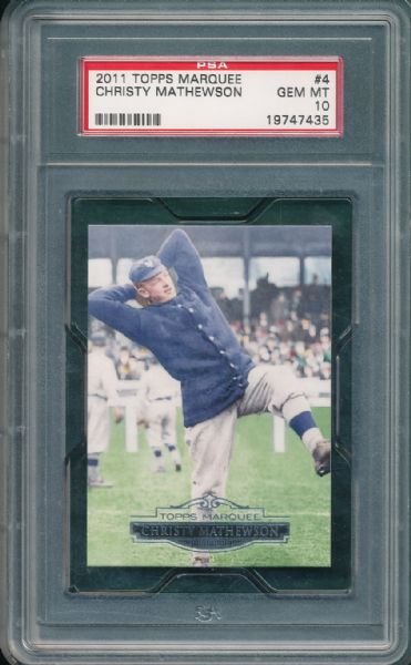 2011 Topps Marquee #4 Christy Mathewson PSA 10 GEM MINT