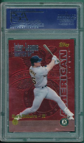 1997 Topps Inter League #ILM1 Bonds/McGwire PSA 10 GEM MINT