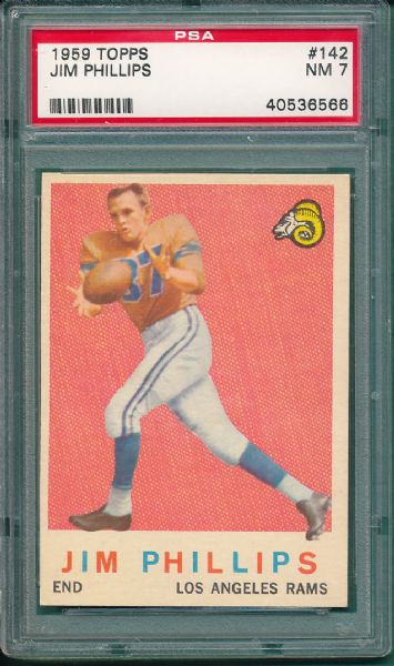 1959 Topps FB (4) Card Lot PSA  W/Ameche