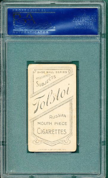 1909-1911 T206 McGraw, Hands on Hip, Tolstoi Cigarettes PSA 3