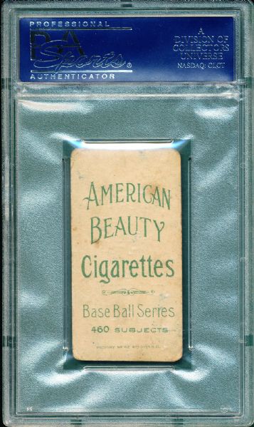 1909-1911 T206 Pfeffer American Beauty 460 Cigarettes PSA 2