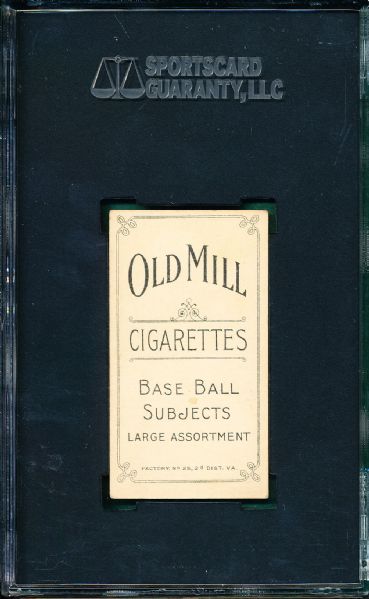 1909-1911 T206 Overall, Hands at Waist, Old Mill Cigarettes SGC 60