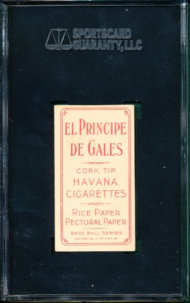 1909-1911 T206 Willetts, Willett, El Principe De Gales Cigarettes SGC 40