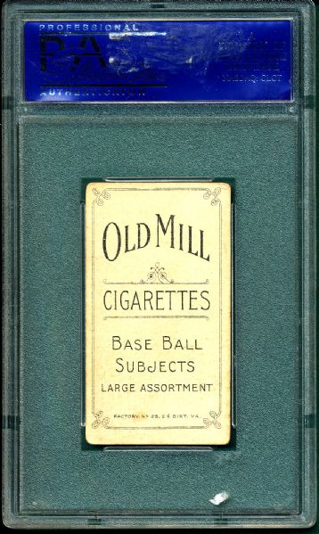 1909-1911 T206 Joss, Pitching, Old Mill Cigarettes PSA 4