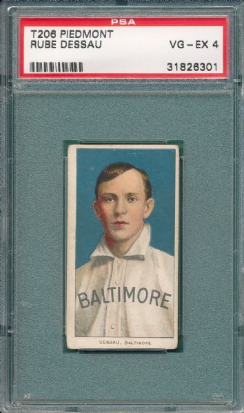 1909-1911 T206 Dessau Piedmont Cigarettes PSA 4