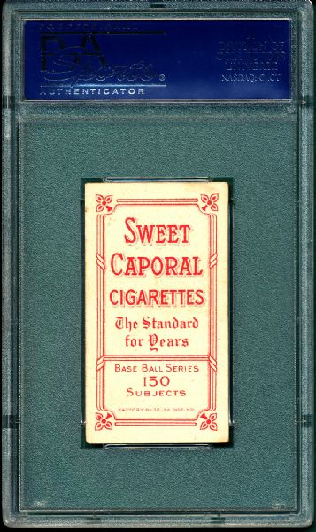 1909-1911 T206 Dahlen, Boston, Sweet Caporal Cigarettes PSA 4