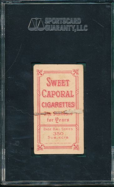 1909-1911 T206 Willis, Batting, Sweet Caporal Cigarettes SGC 20