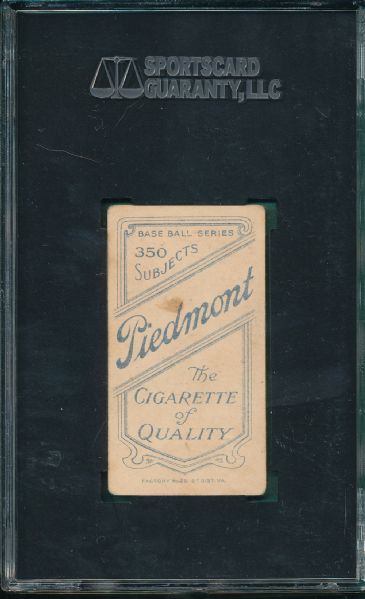 1909-1911 T206 Unglaub Piedmont Cigarettes SGC 40