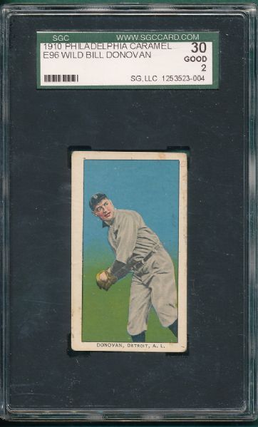 1910 E96 Donovan Philadelphia Caramel SGC 30