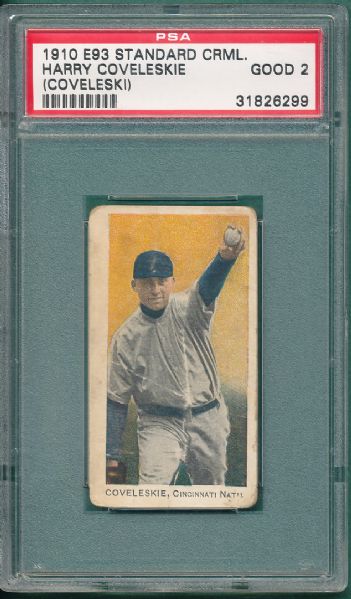 1910 E93 Coveleskie Standard Caramel PSA 2