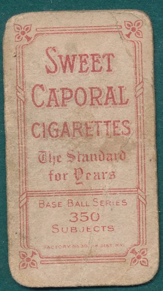 1909-1911 T206 Sweet Caporal Cigarettes (9) Card Lot W/Bryne