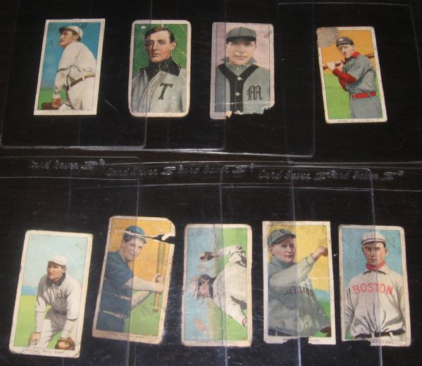 1909-1911 T206 Sovereign Cigarettes (10) Card Lot W/Easterly