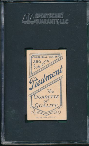 1909-1911 T206 Chase, Blue Portrait, Piedmont Cigarettes SGC 70