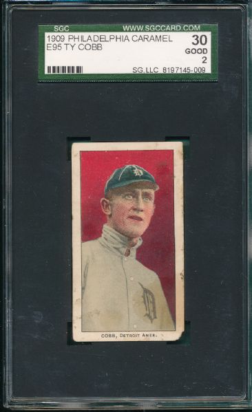 1909 E95 Ty Cobb Philadelphia Caramels SGC 30