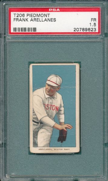 1909-1911 T206 Arellanes, Piedmont Cigarettes PSA 1.5