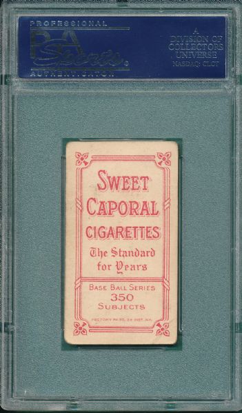 1909-1911 T206 Wagner, Right Shoulder, Sweet Caporal Cigarettes PSA 2