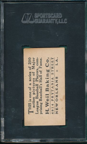 1916 D329 #36 Charles Comiskey Weil Baking Co.  SGC 30