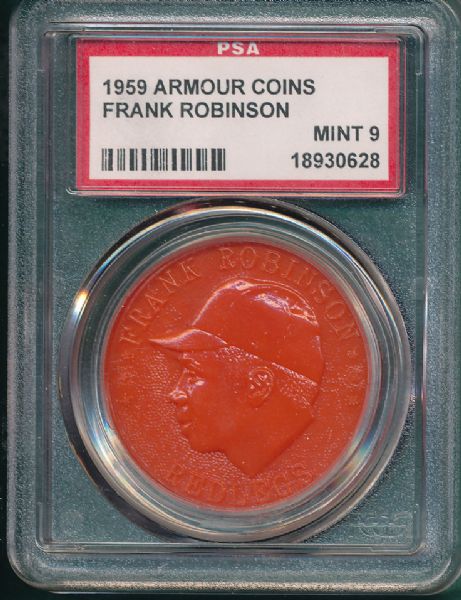 1959 Armour Coins Frank Robinson PSA 9