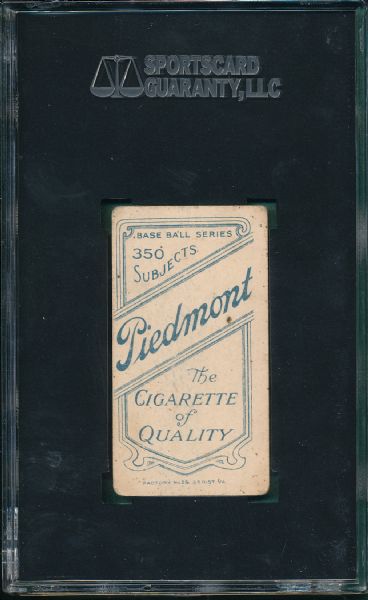 1909-1911 T206 Maddox Piedmont Cigarettes SGC 30