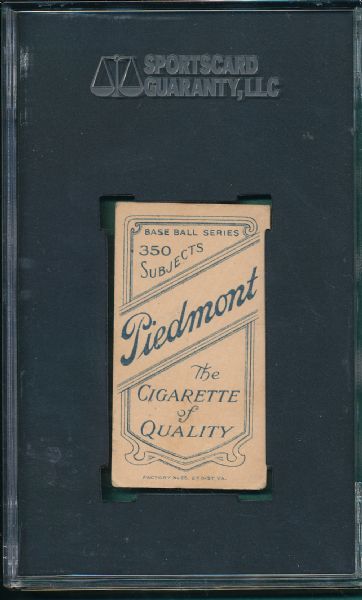 1909-1911 T206 Quillen Piedmont Cigarettes SGC 45