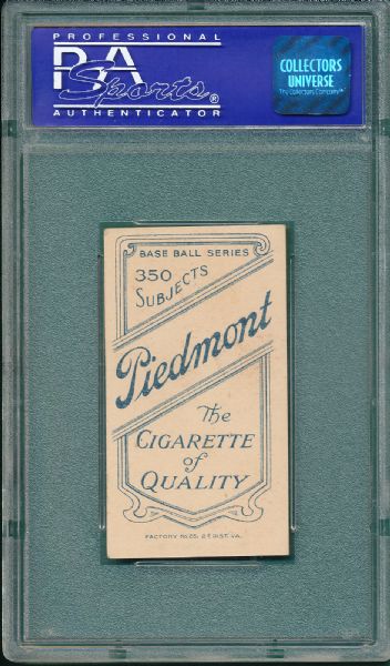 1909-1911 T206 Cross, Piedmont Cigarettes PSA 6