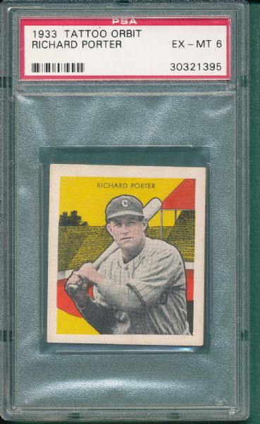 1933 Tattoo Orbit Richard Porter PSA 6