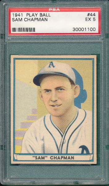 1941 Play Ball #37 & #44 (2) Card Lot PSA 5