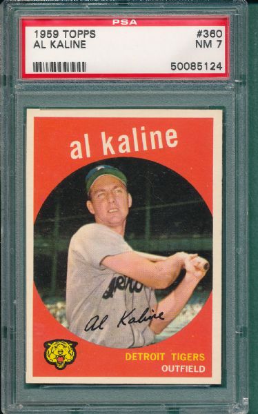 1959 Topps #360 Al Kaline PSA 7