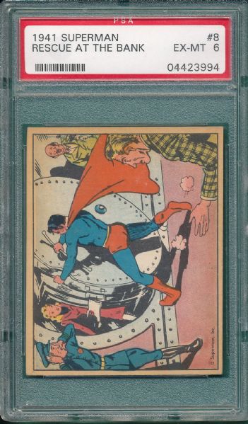 1941 Superman #8 Rescue at the Bank PSA 6