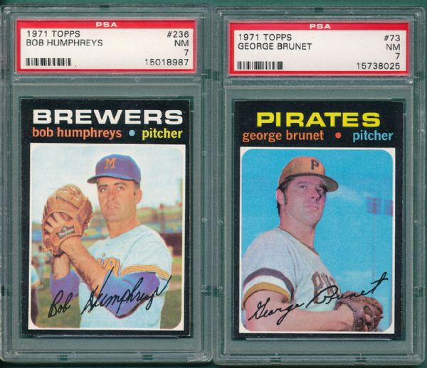 1971 Topps (3) Card Lot W/May PSA 7