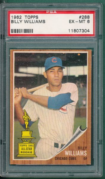 1962 Topps #288 Billy Williams PSA 6