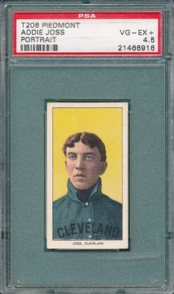 1909-1911 T206 Joss, Portrait, Piedmont Cigarettes PSA 4.5