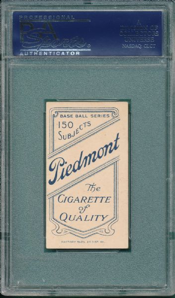 1909-1911 T206 Joss, Portrait, Piedmont Cigarettes PSA 4.5